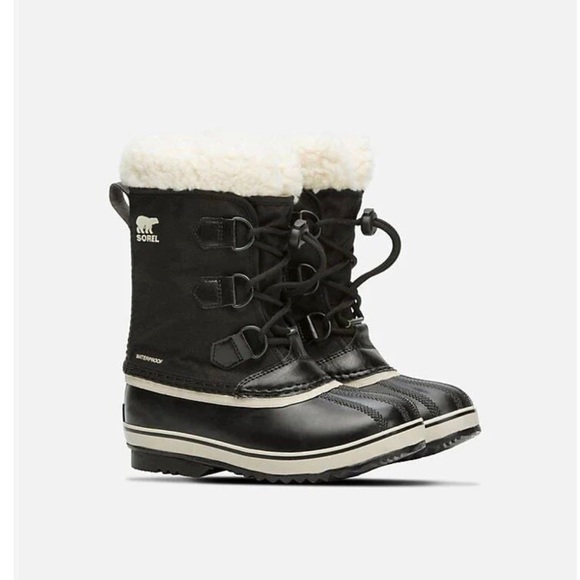 Sorel Youth Yoot Pac Winter Snow Boots for Kids Boy Girl Unisex | Black Size 2 - Picture 3 of 5